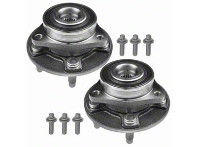 Wheel Bearing and Hub Assemblies; Front (10-15 V8 Camaro)