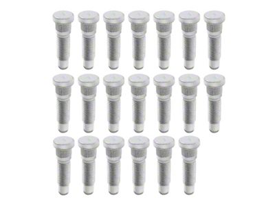 Front and Rear Wheel Stud Set; M14x1.5; Set of 20 (10-13 Camaro; 16-21 Camaro)