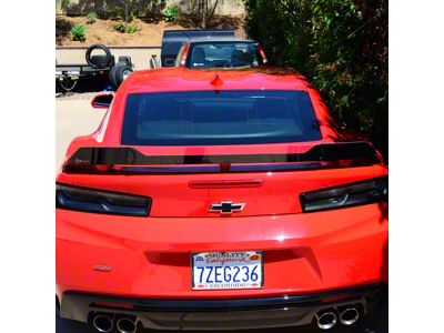 Wicker Bill; Dark Tint (16-24 Camaro SS w/o Active Rear-View Camera)