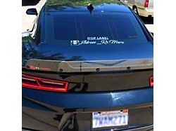 Wicker Bill; Dark Tint (16-24 Camaro w/ RS Rear Spoiler)