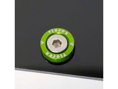 Wicker Bill Spoiler Premium Hardware Set; Green (Universal; Some Adaptation May Be Required)