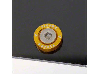 Wicker Bill Spoiler Premium Hardware Set; Yellow (Universal; Some Adaptation May Be Required)