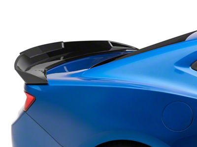 Wickerbill Rear Spoiler; Gloss Black (16-24 Camaro)