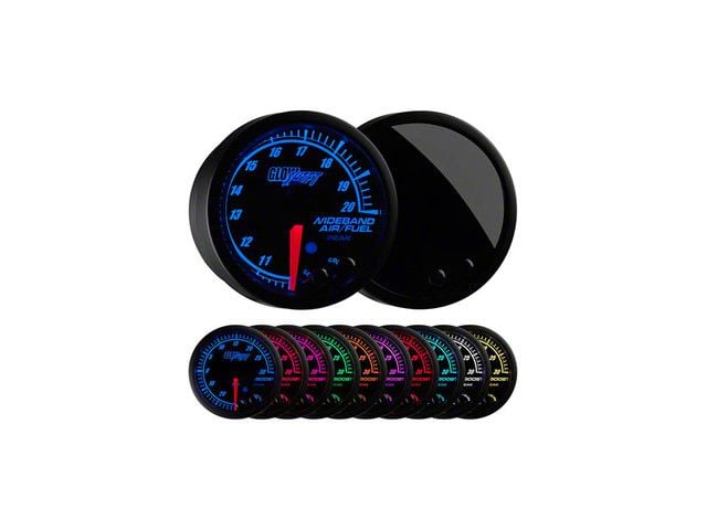 Wideband Air/Fuel Ratio Gauge; Elite 10 Color (Universal; Some Adaptation May Be Required)