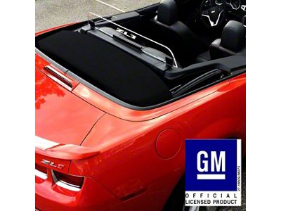 Wind Deflector with Camaro SS Logo; Clear; Red Lighting Kit (11-15 Camaro Convertible)