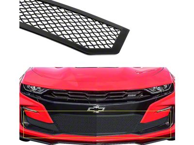 Wire Mesh Lower Grille; Black (14-15 Camaro SS)