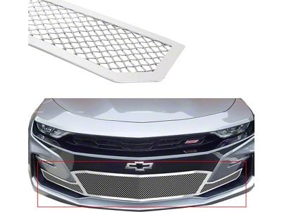 Wire Mesh Lower Grille; Chrome (14-15 Camaro SS)