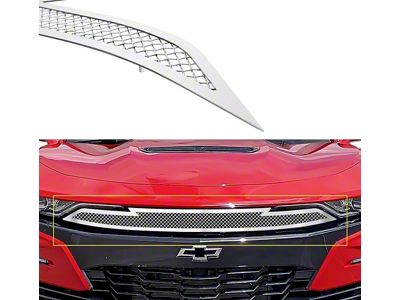 Wire Mesh Upper Grille; Chrome (19-24 Camaro SS)