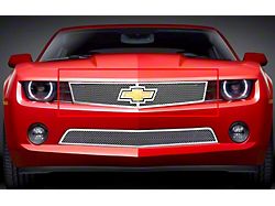 Wire Mesh Upper Grille; Chrome (10-13 Camaro LS, LT)