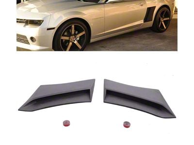 Xenon Style Side Scoops; Unpainted (10-15 Camaro)
