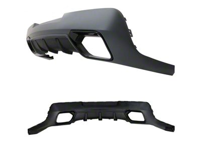 Z/28 Spring Edition Style Rear Diffuser; Unpainted (14-15 Camaro)