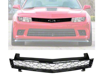 Z/28 Style Upper Replacement Grille; Unpainted (14-15 Camaro)