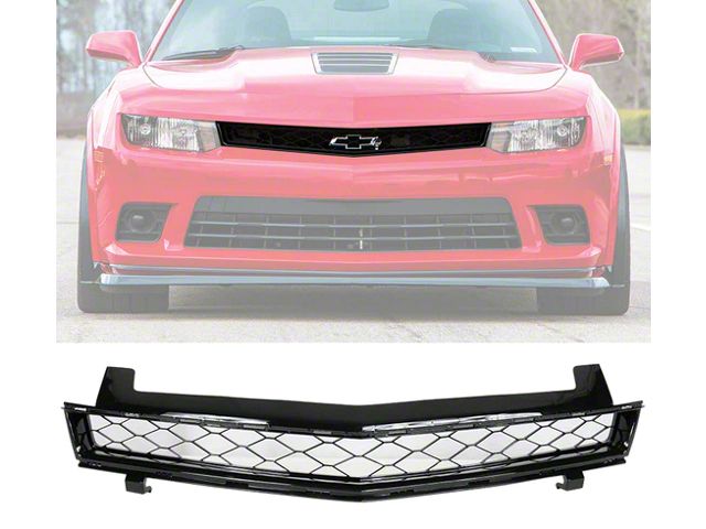 Z/28 Style Upper Replacement Grille; Unpainted (14-15 Camaro)