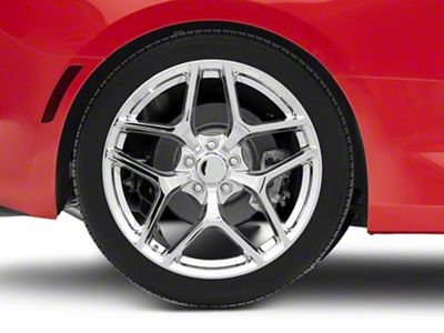 Z/28 Flow Form Style Chrome Wheel; Rear Only; 20x11; 43mm Offset (16-24 Camaro)