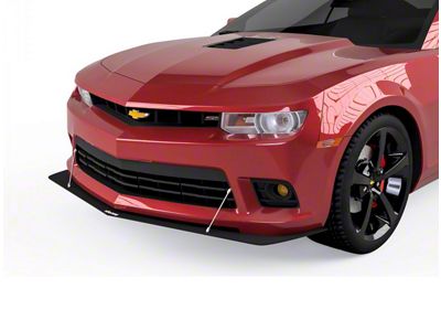 Z28 Style Front Splitter; Dry Carbon Fiber Vinyl (14-15 Camaro)