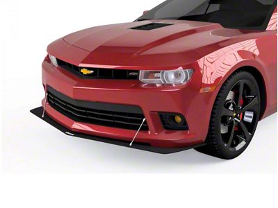 Z28 Style Front Splitter; Matte Black Vinyl (14-15 Camaro)