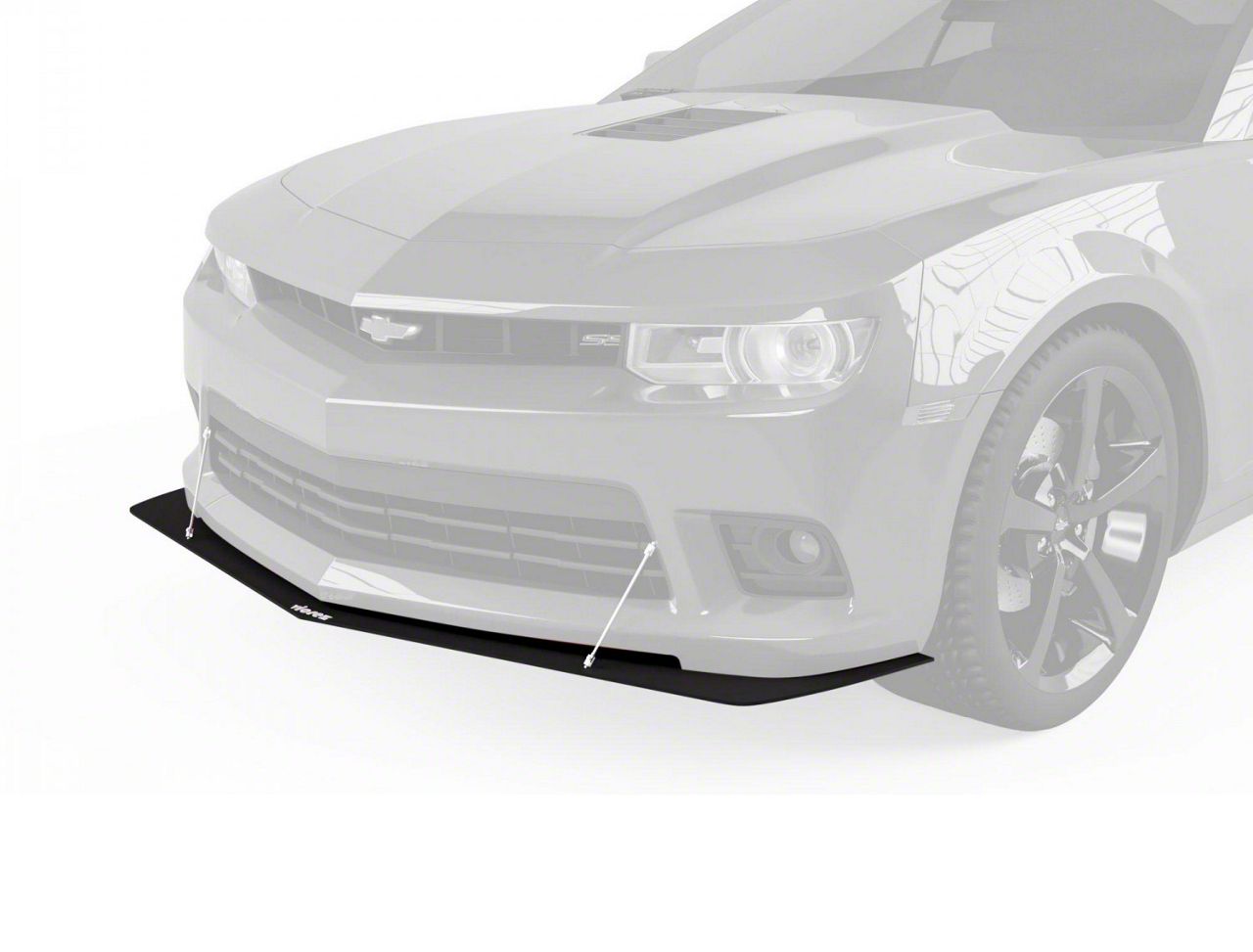 Camaro Z28 Style Front Splitter; Satin Black Ice Vinyl (14-15