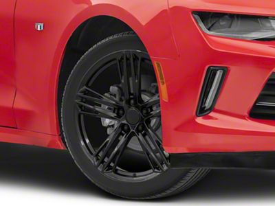 ZL1 1LE Flow Form Style Gloss Black Wheel; 20x10; 23mm Offset (16-24 Camaro)
