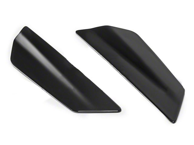 ZL1 1LE Style Rear Wing Side Winglets; Gloss Black (16-24 Camaro)