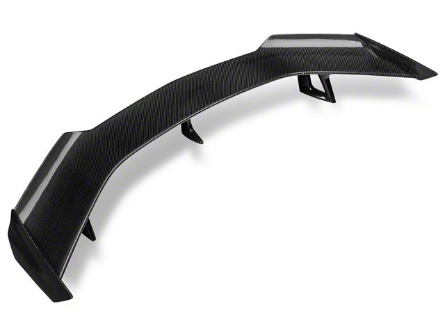 ZL1 1LE Style Rear Wing Spoiler; Carbon Fiber (16-23 Camaro w/o Rear Spoiler Camera)