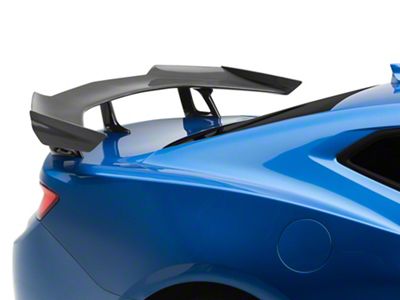 ZL1 1LE Style Rear Wing Spoiler; Carbon Fiber (16-24 Camaro w/ Rear Spoiler Camera)