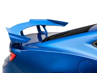 ZL1 1LE Style Rear Wing Spoiler; Primer Black (16-24 Camaro w/o Rear Spoiler Camera)