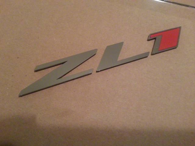 ZL1 Emblem; Stainless Steel with Black Insert (10-24 Camaro)