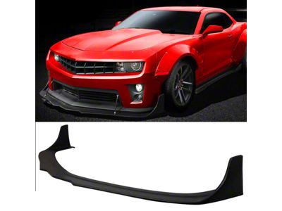 ZL1 MB Style Front Bumper Lip; Unpainted (10-15 Camaro w/ ZL1 Front Bumper)