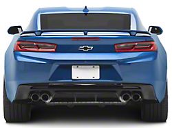 ZL1 Performance Style Quad Tip Rear Diffuser; Glossy Black (16-24 Camaro, Excluding ZL1)