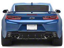 ZL1 Performance Track Style Quad Tip Rear Diffuser; Glossy Black (16-24 Camaro, Excluding ZL1)