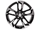 50th Anniversary Style Gloss Black Machined Wheel; Rear Only; 20x9.5 (16-24 Camaro, Excluding ZL1)