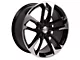 50th Anniversary Style Gloss Black Machined Wheel; Rear Only; 20x9.5 (16-24 Camaro, Excluding ZL1)