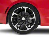 50th Anniversary Style Gloss Black Machined Wheel; Rear Only; 20x9.5; 39mm Offset (16-24 Camaro, Excluding ZL1)