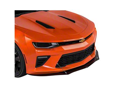 ZL1 Style Front Bumper Splitter; Dry Carbon Fiber Vinyl (16-24 Camaro)