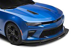 ZL1 Style Front Bumper Splitter; Gloss Carbon Fiber Vinyl (16-24 Camaro)