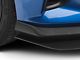 ZL1 Style Front Bumper Splitter; Gloss Carbon Fiber Vinyl (16-24 Camaro)