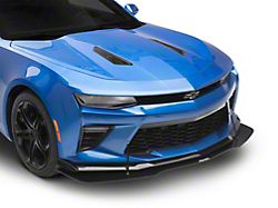 ZL1 Style Front Bumper Splitter; Satin Black Vinyl (16-24 Camaro)