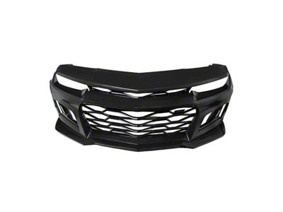 ZL1 Style Front Bumper; Unpainted (10-15 Camaro w/ Factory Halogen Headlights, Excluding ZL1)