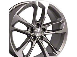 50th Anniversary Style Gunmetal Machined Wheel; 20x8.5; 25mm Offset (16-24 Camaro, Excluding ZL1)