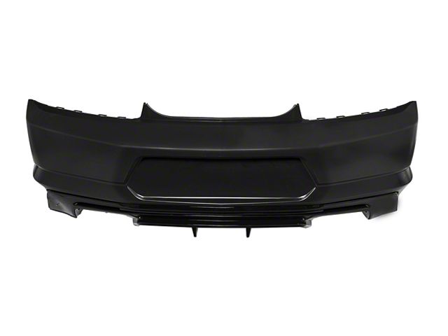 ZL1 Style Rear Bumper with Performance Style Quad Tip Rear Diffuser; Unpainted (16-18 Camaro, Excluding ZL1)