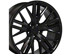 Gen 6 ZL1 Style Satin Black Wheel; 20x8.5 (16-24 Camaro LS, LT)
