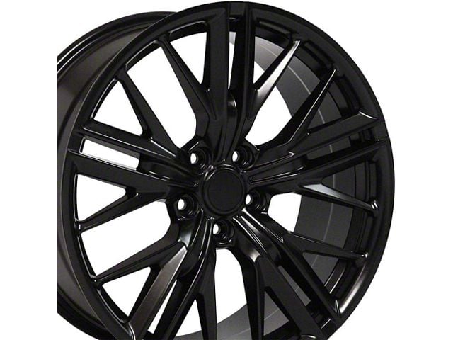 Gen 6 ZL1 Style Satin Black Wheel; 20x9.5 (16-24 Camaro LS, LT)