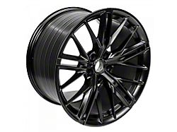 ZL1 Style Satin Black Wheel; Rear Only; 20x11; 30mm Offset (10-15 Camaro)