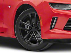ZL1 Style Satin Black Wheel; Front Only; 20x10; 23mm Offset (16-24 Camaro)