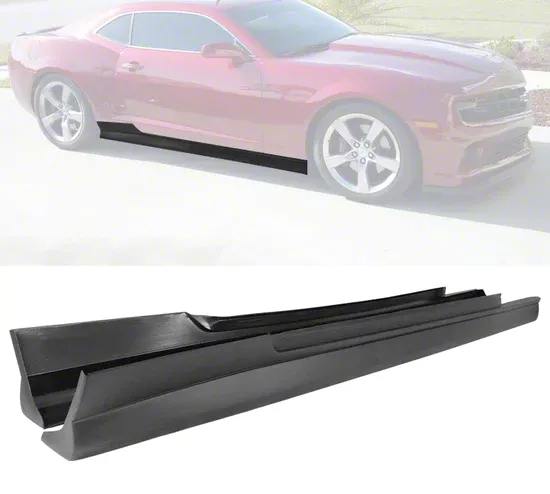 Camaro ZL1 Style Side Skirts Black 10 15 Camaro Free Shipping