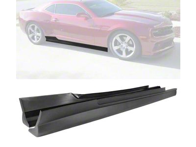 ZL1 Style Side Skirts; Black (10-15 Camaro)