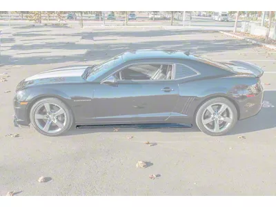 ZL1 Style Side Skirts; Carbon Fiber (10-15 Camaro, Excluding Z/28 & ZL1)