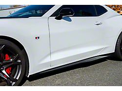 ZL1 Style Side Skirts; Gloss Black (16-24 Camaro)