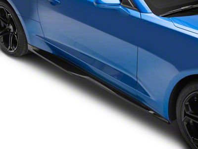 ZL1 Style Side Skirts; Gloss Black (19-24 Camaro LT w/ RS Package, SS)