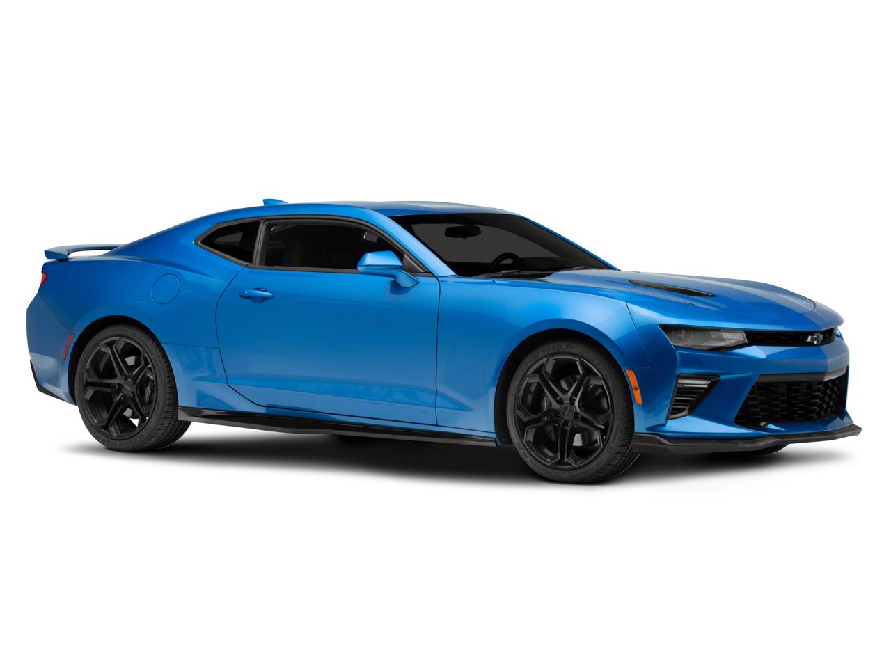 Camaro ZL1 Style Side Skirts; Primer Black (19-24 Camaro LT